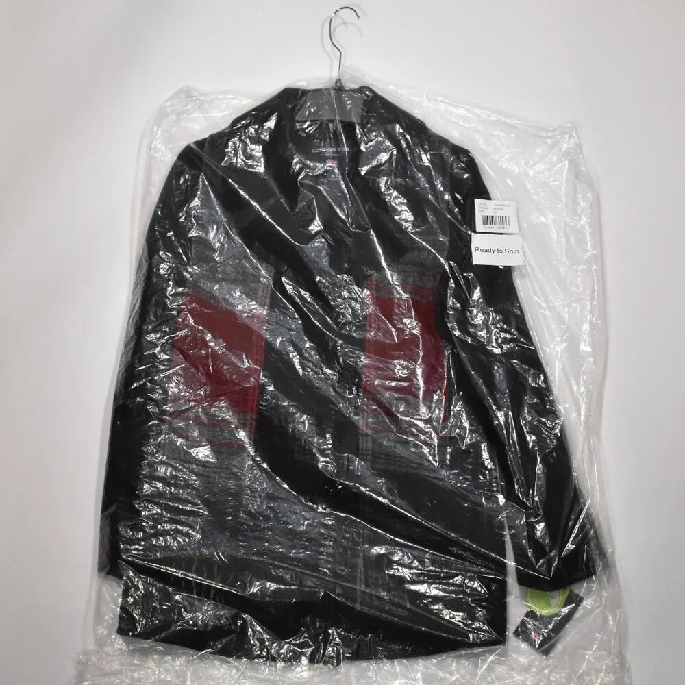 LONDON FOG Womens Double Breasted Peacoat with Scarf Black Size Medium NEW - Picture 8 of 11